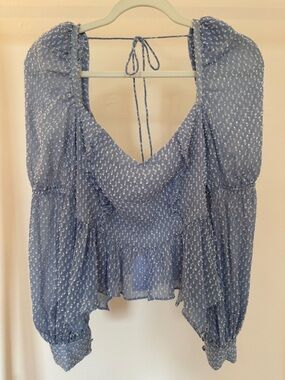 Song of Style Clara Top in Sky Blue